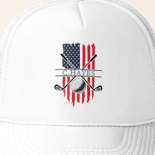Casquette Golfeur Patriotique Drapeau Américain
