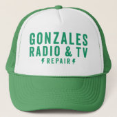 Casquette Gonzales Radio & TV Réparateur Chapeau de camion (Devant)