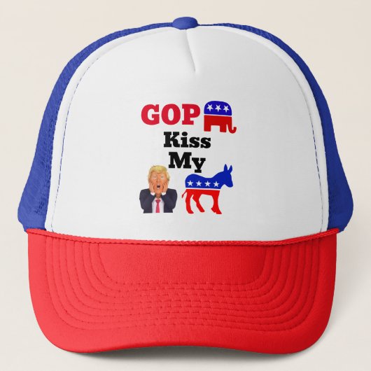 Casquette GOP Kiss My Trucker Hat (Devant)