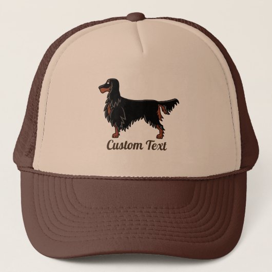 Casquette Gordon Setter Icon Trucker Chapeau (Devant)