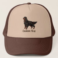 Gordon Setter Illustration Trucker Chapeau