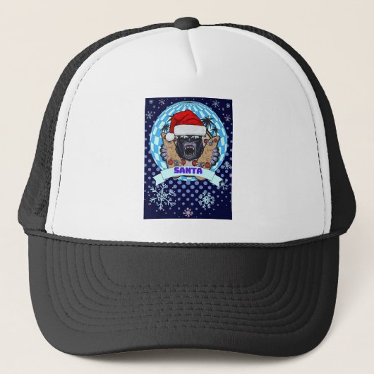 Casquette gorille de noël (Devant)