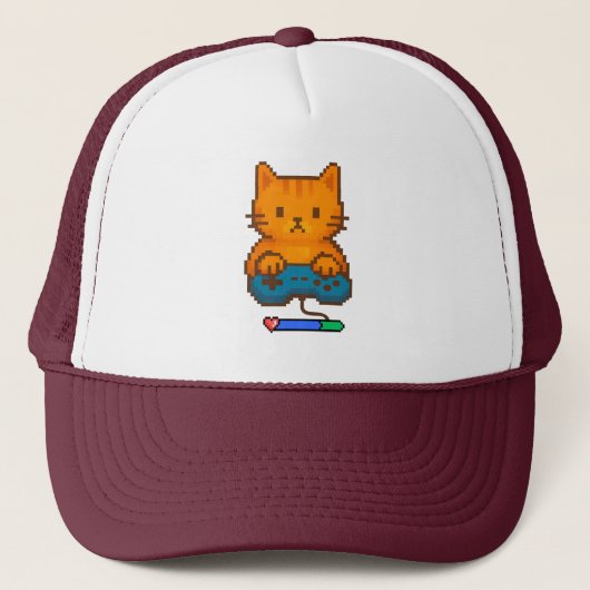 Casquette gorra de gato gamer (Devant)