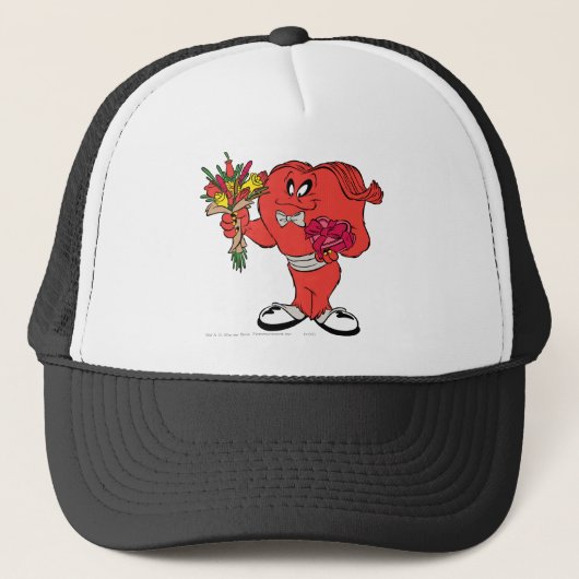 Casquette Gossamer avec roses (Devant)