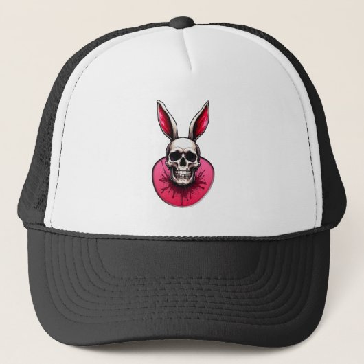 Casquette Gothic Easter Bunny – Skull Art - boné (Devant)