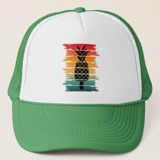 Casquette Goutte de glace à l'ananas d'été (Devant)