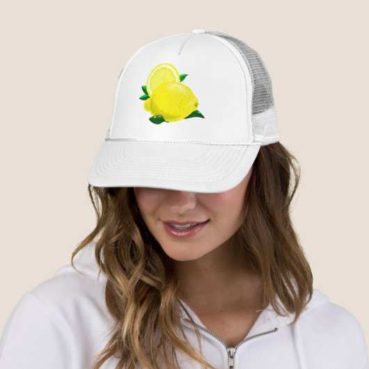 Casquette Gouttes de citron (En situation)