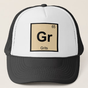 Casquette Gr - Symbole de tableau périodique de la chimie de