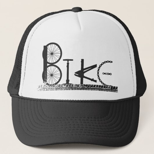Casquette Graffiti de Pièces de Vélo avec Pneus (Devant)