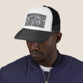 Casquette Graffiti mur de Berlin Est (En situation)