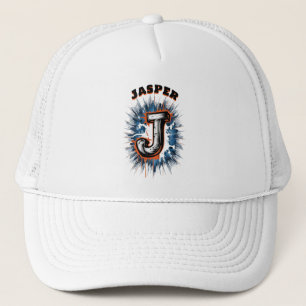Casquette Graffiti urbain Monogramme "J" personnalisable