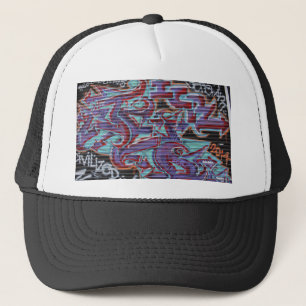 Casquette Graffiti violet sur Shutter