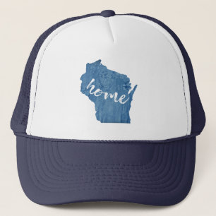 Casquette Grain de bois du Wisconsin chez soi