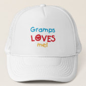 Casquette Gramps m'aime T-shirts et cadeaux (Devant)