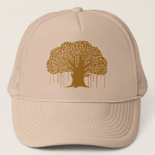 Casquette Grand arbre banian brun
