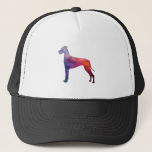Casquette Grand Chien Danse Silhouette géométrique violet