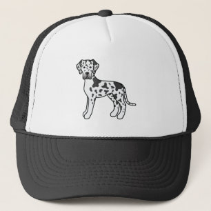 Casquette Grand Danois Arlequin Chien de Dessin Animé Mignon