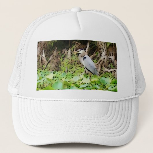 Casquette Grand héron bleu (Devant)