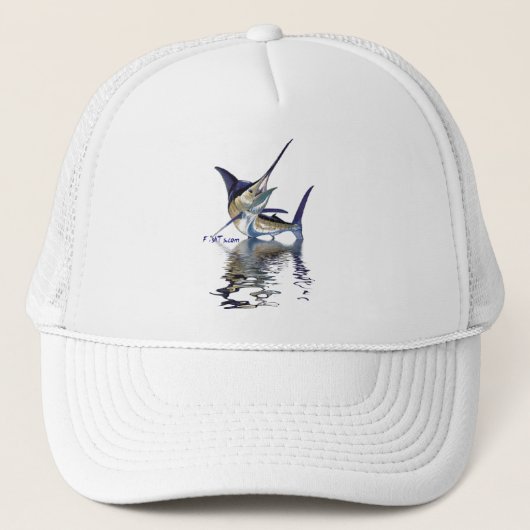 Casquette Grand marlin avec la réflexion dans l'eau (Devant)