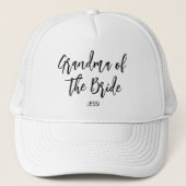Casquette Grand-mère de la mariée mariage noir blanc  (Devant)