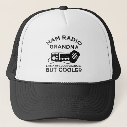 Casquette Grand-mère de la radio de jambon comme grand-mère  (Devant)