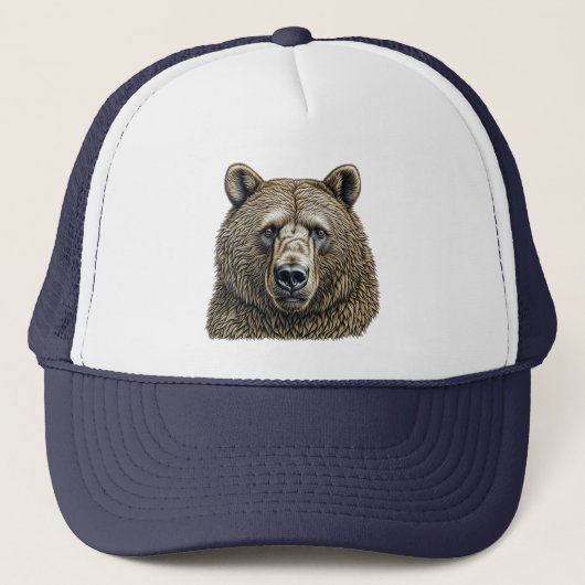 Casquette Grand Ours Brun  (Devant)