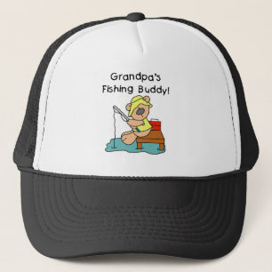 Casquette Grand-papas d'ours pêchant l'ami
