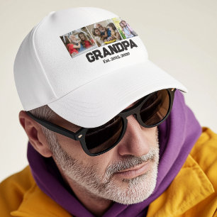 Casquette Grand-père a établi le script noir blanc 3 photo