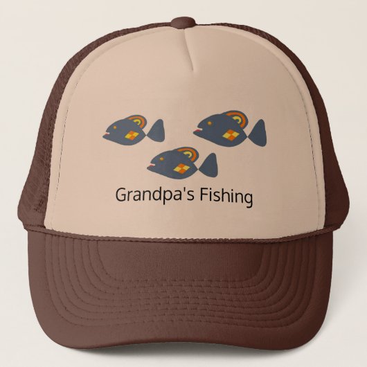 Casquette Grand-père pêche (Devant)