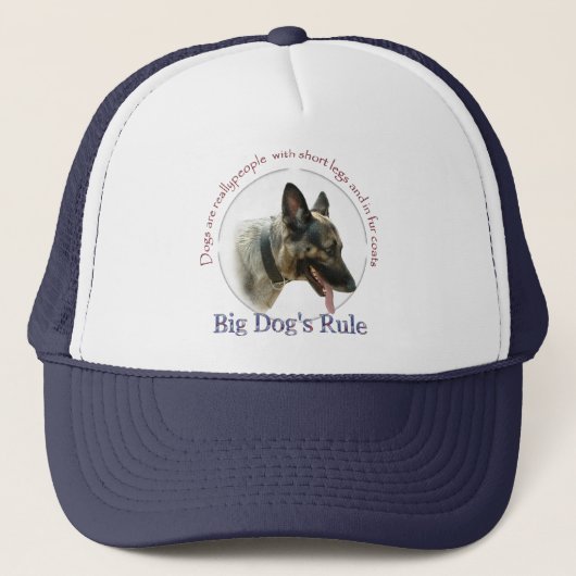 Casquette Grande règle de chiens (Devant)