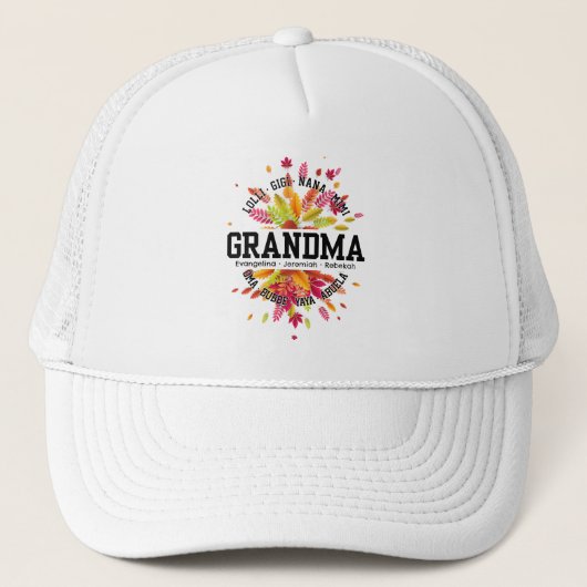 Casquette GRANDMA Nana Mimi Gigi Fête des Mères personnalisé (Devant)