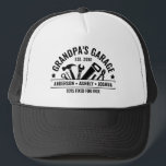 Casquette Grandpas Personnalisé Garage Funny Mécanique Grand<br><div class="desc">Chapeau de camionnette sur mesure de grand-père avec les noms et l'année des enfants! Parfait pour le grand-père qui répare tout. Un cadeau amusant et personnalisé pour la Fête des Pères,  les anniversaires,  un cadeau pour grand-père,  ou votre légende do-it-yourself préférée.</div>