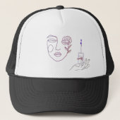 Casquette Graphic Boy Face Cap – Cool and Minimalist Hat Des (Devant)