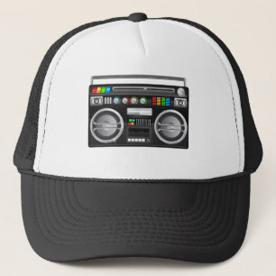 Casquette graphique blaster du ghetto de boombox rétro