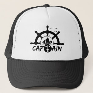 Casquette Graphique d'ancre de barre de capitaine nautique v