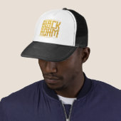Casquette Graphique de nom empilé Adam noir (En situation)