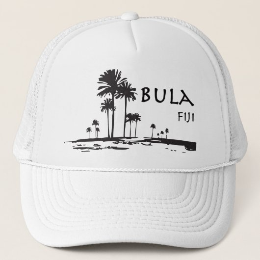 Casquette Graphique de palmier de Bula Fiji (Devant)