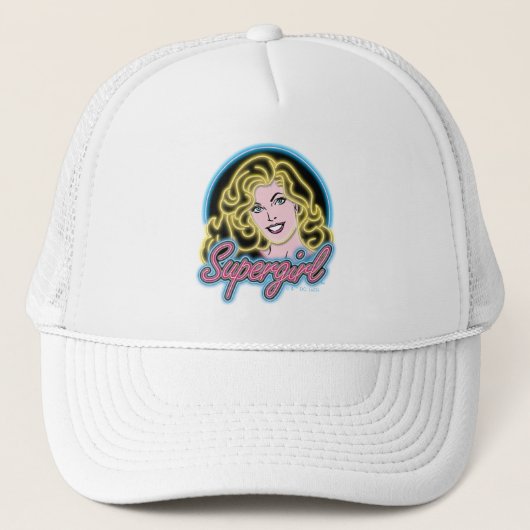 Casquette Graphique des lumières de Neon Retro Supergirl (Devant)