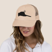 Casquette Graphique d'oiseau mort sur la route (En situation)