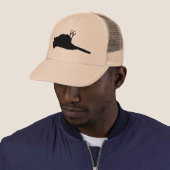 Casquette Graphique d'oiseau mort sur la route (En situation)