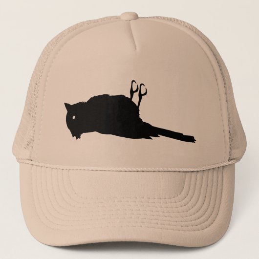 Casquette Graphique d'oiseau mort sur la route (Devant)