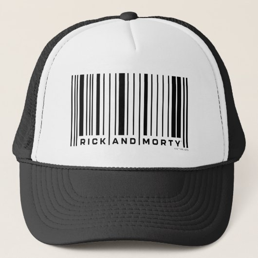 Casquette Graphique du code barre de Rick et Morty (Devant)