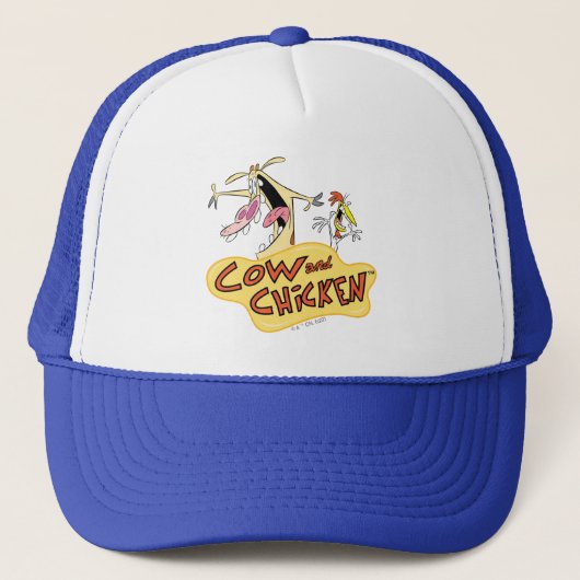 Casquette Graphique du logo de la vache et du poulet (Devant)