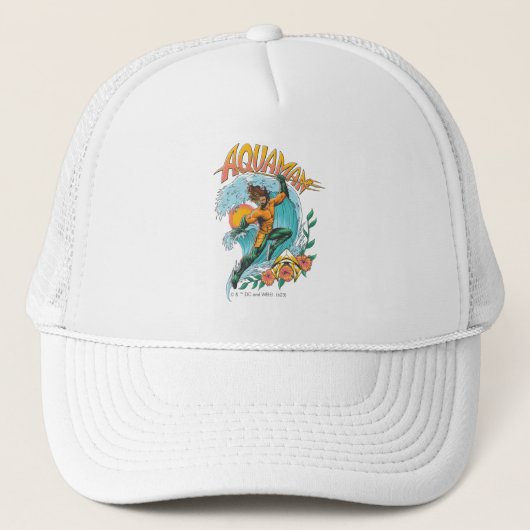 Casquette Graphique du Surf de levage Aquaman et Trident (Devant)