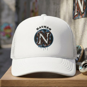 Casquette Graphique Graffiti urbain Monogramme personnalisab