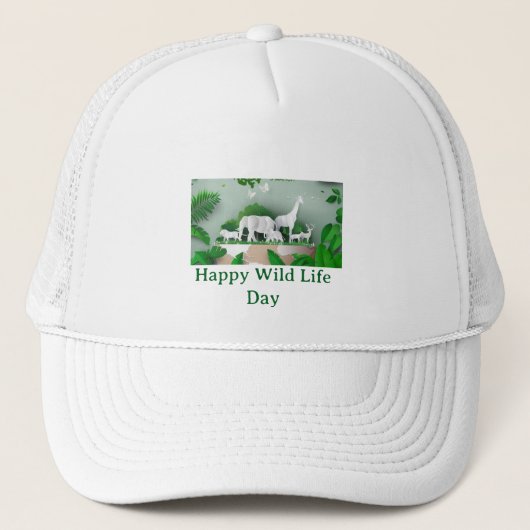 Casquette Graphique pour Sauver la Faune (Devant)