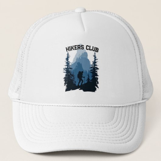 Casquette Graphisme d'aventure de silhouette de montagne du (Devant)