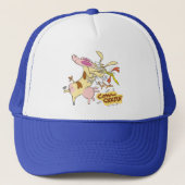 Casquette Graphisme de la vache et du poulet (Devant)