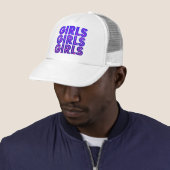 Casquette Graphisme filles filles filles (En situation)