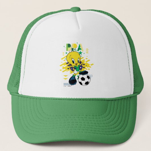 Casquette Graphisme TWEETY™ Équipe Brésil Football (Devant)